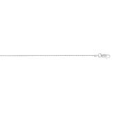 Sterling Silver 1.1mm Diamond Cut Wheat 20 Chain with Lobster Clasp